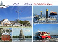 0244 Wedel Schiffsbegruessung  © Evas-Postkarten 244 Wedel und die Schiffsbegrüßungsanlage