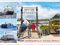 0350 Wedel Schiffsberuessung  © Evas-Postkarten 350 Wedel Schiffsbegrüßung