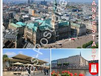 1470 Hansestadt Hamburg  © Evas-Postkarten 1470 Blick auf Rathaus und Binnenalster