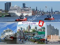 1500 Hamburger Hafen grueßt  © Evas-Postkarten 1500 Hamburg grüßt