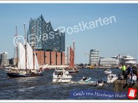 1883 Hamburger  Hafen mit  Elbphilharmonie