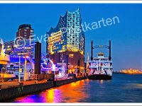 2316 Die Elbphilharmonie am Abend