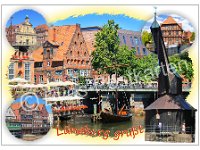1388 Lueneburg Rund um den Sintmarkt  © Evas-Postkarten 1388 Lüneburg: Rund um den Stintmarkt
