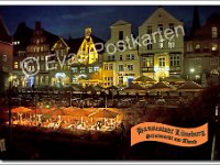 1418-Lueneburger Stintmarkt am Abend  © Evas-Postkarten 1418 Stintmarkt am Abend
